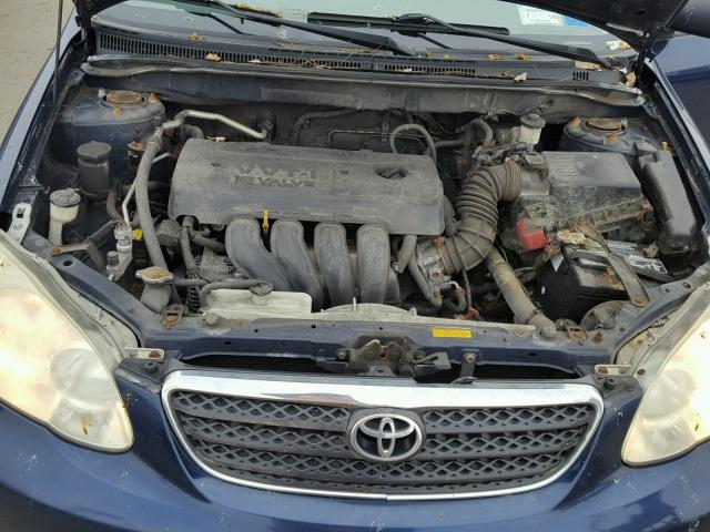 2T1BR32E95C492081 - 2005 TOYOTA COROLLA CE BLUE photo 7