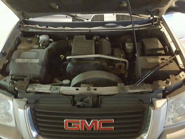 1GKDT13S952145615 - 2005 GMC ENVOY SILVER photo 7