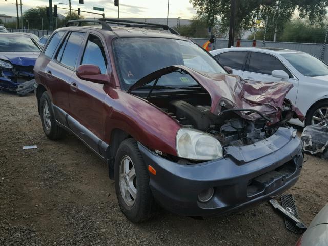 KM8SC13D82U321859 - 2002 HYUNDAI SANTA FE G BURGUNDY photo 1