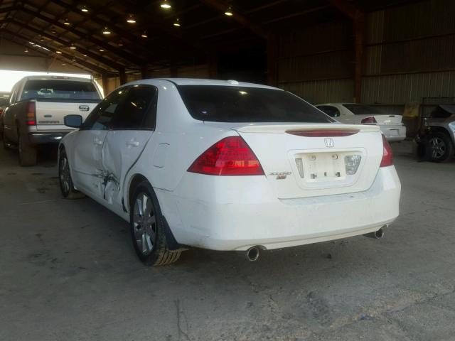 1HGCM665X6A034653 - 2006 HONDA ACCORD EX WHITE photo 3