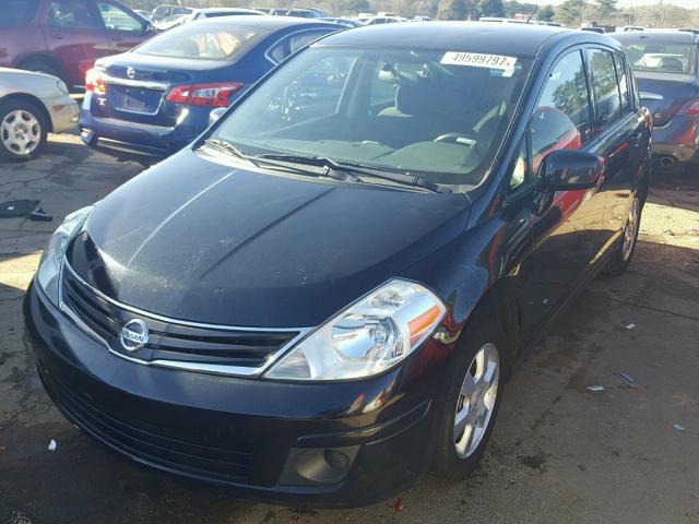 3N1BC1CP9CK299311 - 2012 NISSAN VERSA S BLACK photo 2