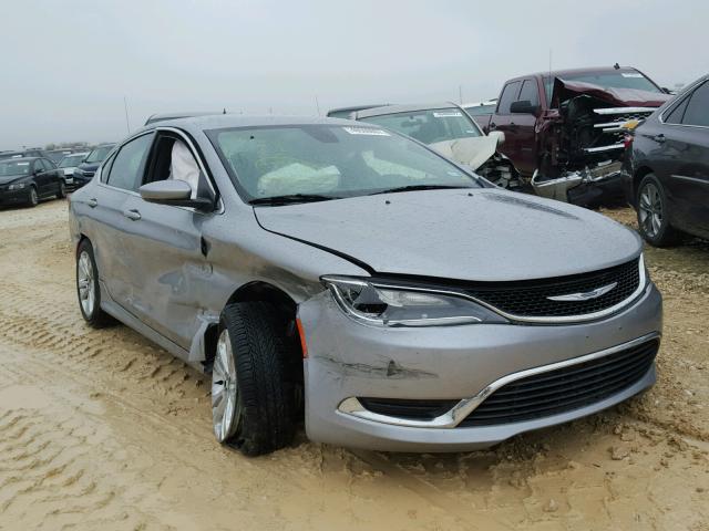 1C3CCCAG0FN757904 - 2015 CHRYSLER 200 LIMITE GRAY photo 1