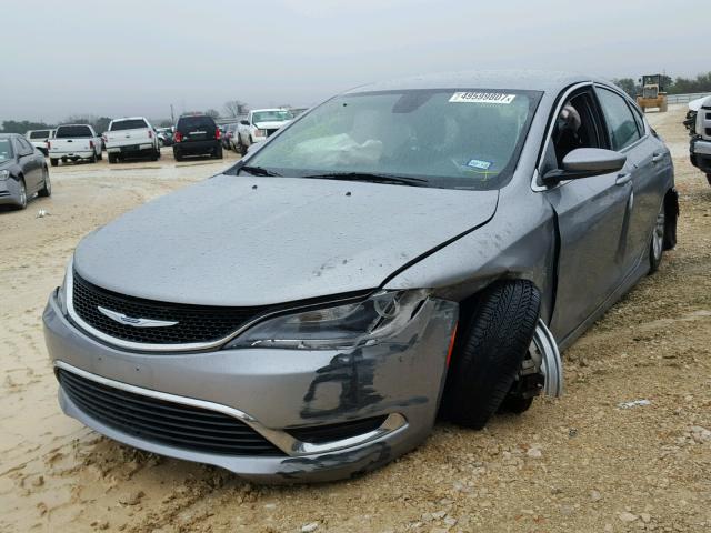 1C3CCCAG0FN757904 - 2015 CHRYSLER 200 LIMITE GRAY photo 2