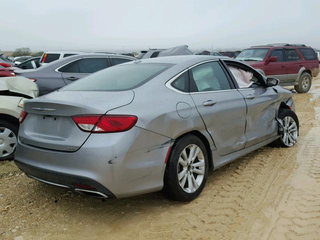 1C3CCCAG0FN757904 - 2015 CHRYSLER 200 LIMITE GRAY photo 4