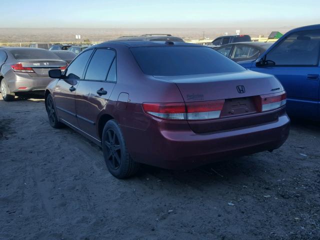 1HGCM66594A015864 - 2004 HONDA ACCORD EX MAROON photo 3