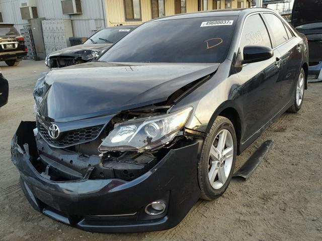 4T1BF1FKXEU805425 - 2014 TOYOTA CAMRY L BLACK photo 2