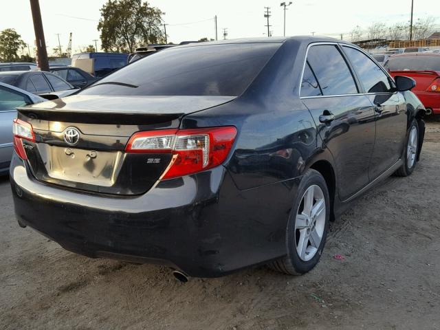 4T1BF1FKXEU805425 - 2014 TOYOTA CAMRY L BLACK photo 4