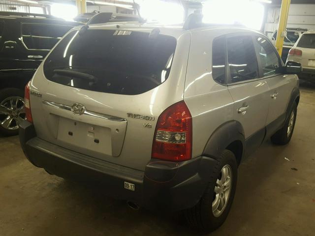 KM8JN12D57U616030 - 2007 HYUNDAI TUCSON SE SILVER photo 4