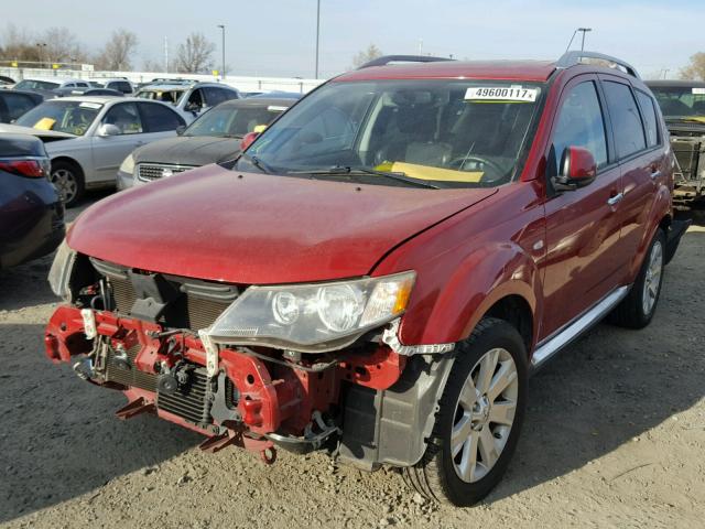 JA4LS31W78Z012658 - 2008 MITSUBISHI OUTLANDER RED photo 2