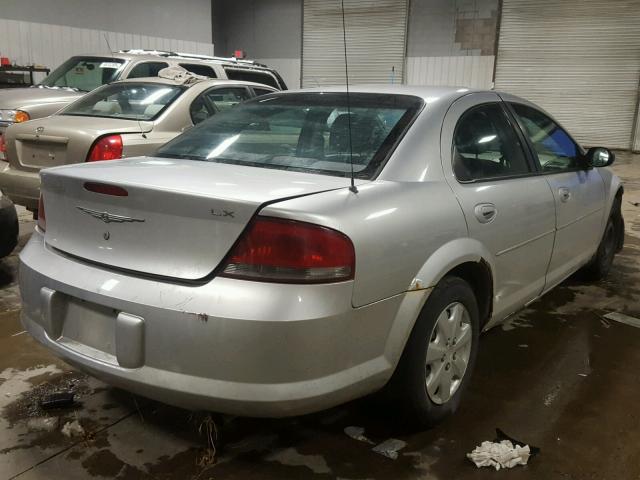 1C3EL46R74N174946 - 2004 CHRYSLER SEBRING LX SILVER photo 4