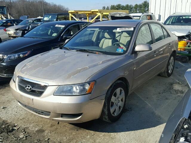 5NPET46C17H234375 - 2007 HYUNDAI SONATA GLS GOLD photo 2