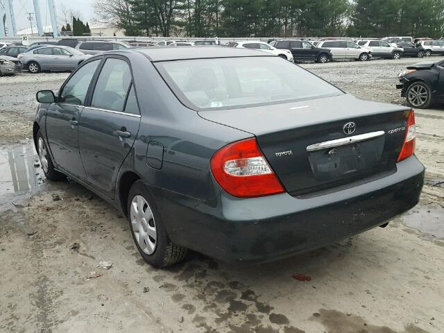 4T1BE32K22U515163 - 2002 TOYOTA CAMRY LE 绿色 照片 3