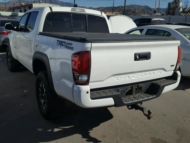 3TMAZ5CN5GM016751 - 2016 TOYOTA TACOMA DOU WHITE photo 3