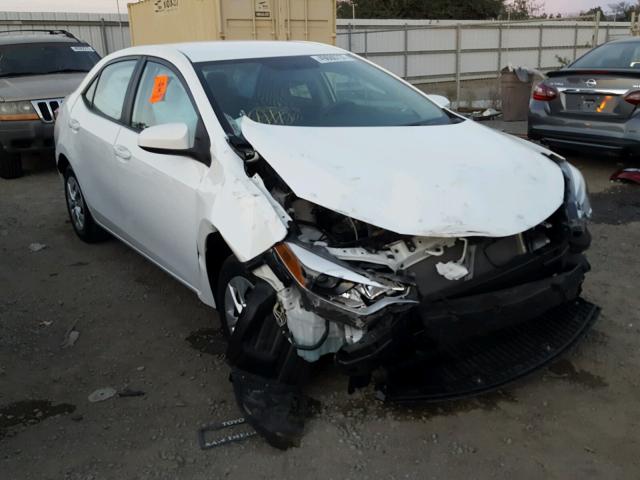 5YFBURHE2FP355106 - 2015 TOYOTA COROLLA L WHITE photo 1