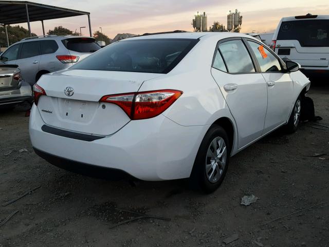 5YFBURHE2FP355106 - 2015 TOYOTA COROLLA L WHITE photo 4