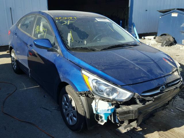 KMHCT4AE6FU865154 - 2015 HYUNDAI ACCENT GLS BLUE photo 1