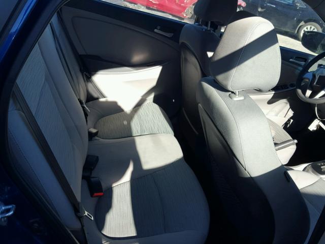 KMHCT4AE6FU865154 - 2015 HYUNDAI ACCENT GLS BLUE photo 6