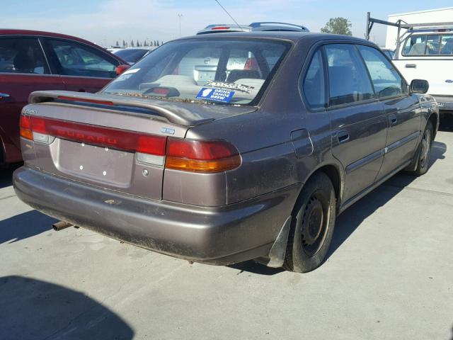 4S3BD4357T7900787 - 1996 SUBARU LEGACY L BROWN photo 4