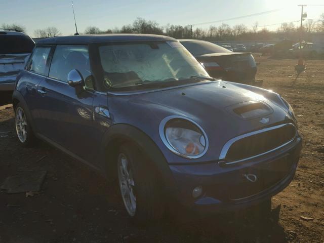 WMWMF73597TL83734 - 2007 MINI COOPER S BLUE photo 1