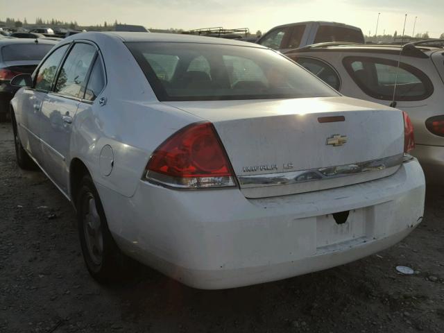 2G1WB55K069367760 - 2006 CHEVROLET IMPALA LS WHITE photo 3