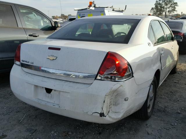 2G1WB55K069367760 - 2006 CHEVROLET IMPALA LS WHITE photo 4