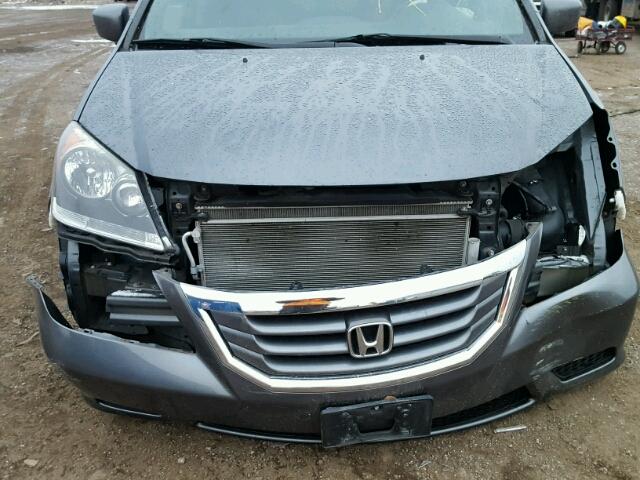 5FNRL3H43AB096426 - 2010 HONDA ODYSSEY EX GRAY photo 9