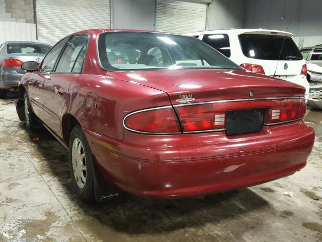 2G4WS52J531271504 - 2003 BUICK CENTURY CU MAROON photo 3