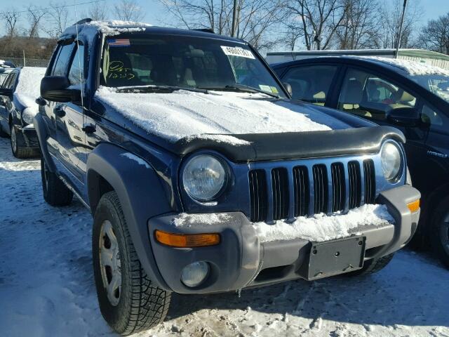 1J4GL48K93W679569 - 2003 JEEP LIBERTY SP BLUE photo 1