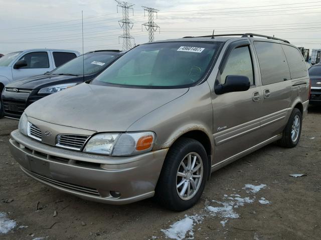 1GHDX13E72D221658 - 2002 OLDSMOBILE SILHOUETTE GOLD photo 2