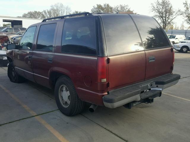 1GNEC13R7XJ495421 - 1999 CHEVROLET TAHOE C150 MAROON photo 3