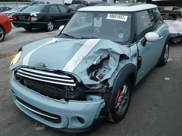 WMWSU3C51DT682412 - 2013 MINI COOPER BLUE photo 9