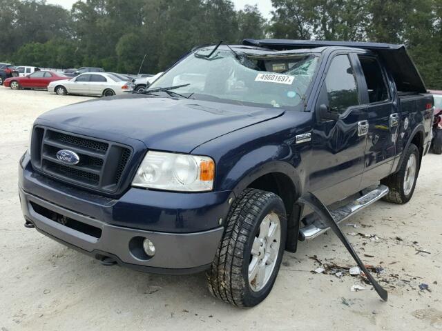 1FTPW14V46FA74827 - 2006 FORD F150 SUPER BLUE photo 2