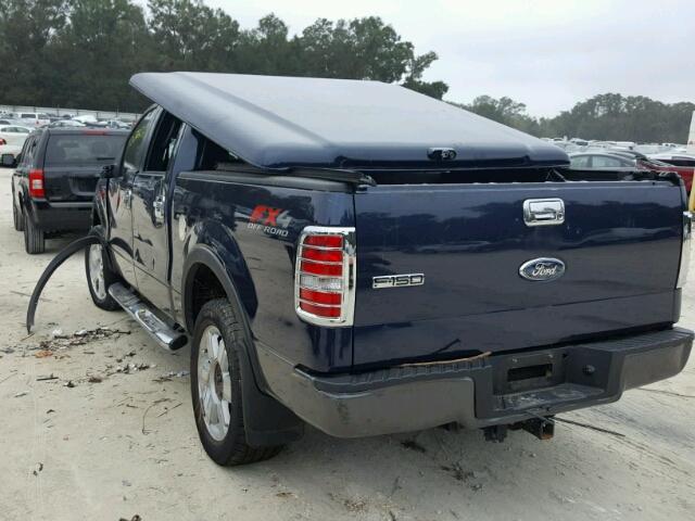 1FTPW14V46FA74827 - 2006 FORD F150 SUPER BLUE photo 3