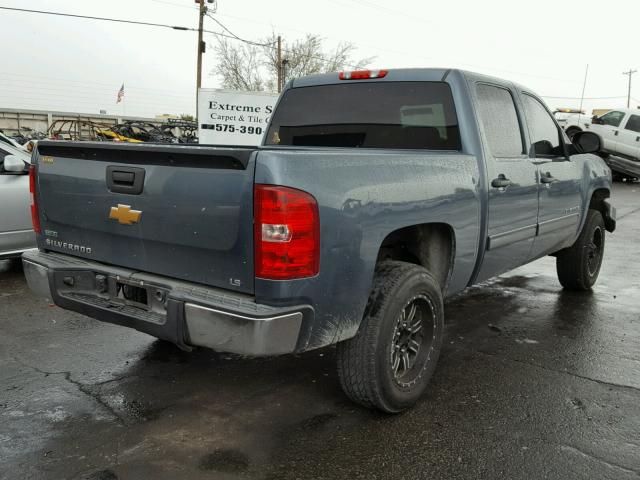 3GCPCREA6CG135690 - 2012 CHEVROLET SILVERADO BLUE photo 4