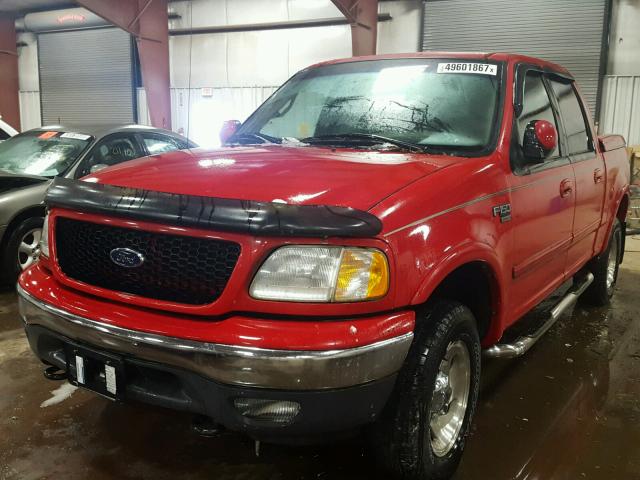 1FTRW08L41KB85387 - 2001 FORD F150 SUPER RED photo 2