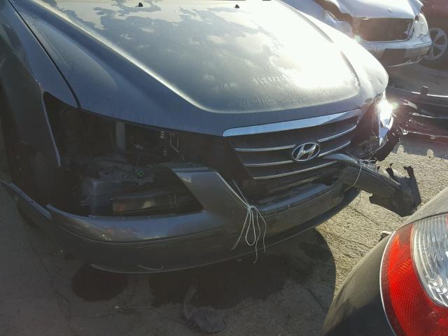 5NPET4AC9AH647742 - 2010 HYUNDAI SONATA GLS GRAY photo 9