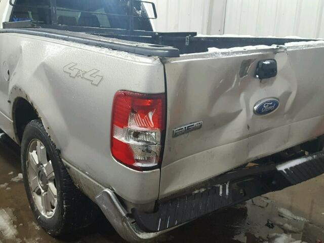 1FTPX14506FB45888 - 2006 FORD F150 TAN photo 9