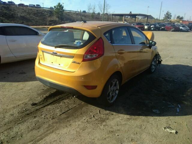 3FADP4FJ4BM128929 - 2011 FORD FIESTA SES YELLOW photo 4