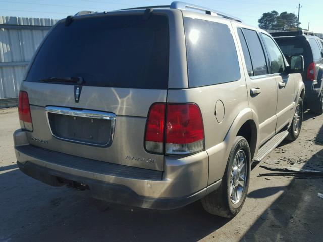 5LMEU68H54ZJ19079 - 2004 LINCOLN AVIATOR 金色 照片 4