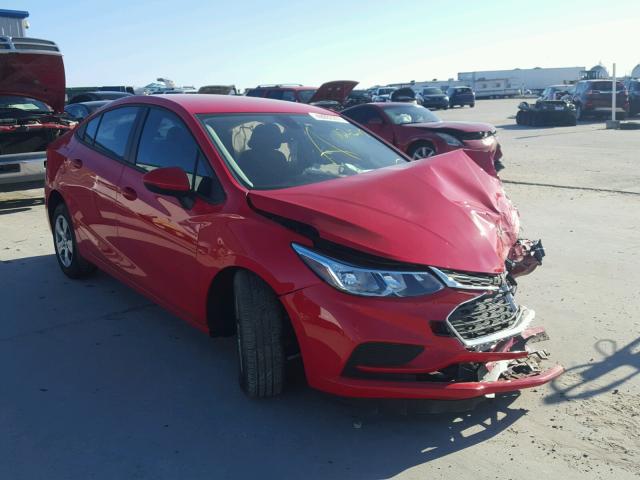 1G1BC5SM6H7202222 - 2017 CHEVROLET CRUZE LS RED photo 1