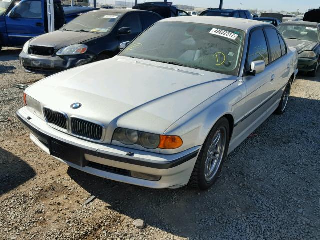 WBAGG83431DN89527 - 2001 BMW 740 I AUTO SILVER photo 2