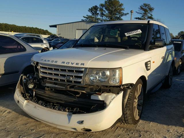 SALSH23438A151330 - 2008 LAND ROVER RANGE ROVE WHITE photo 2