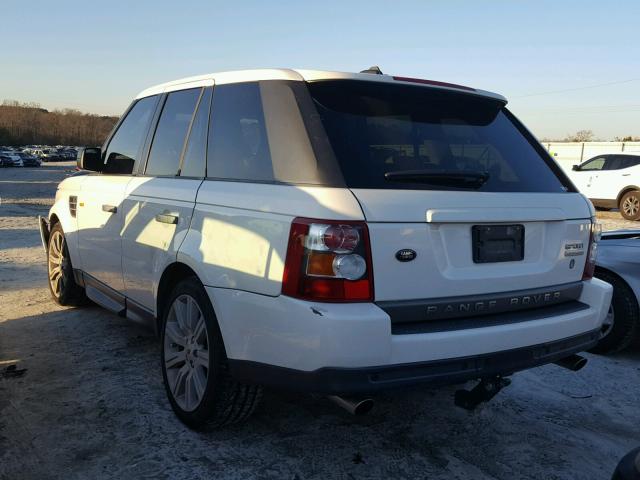 SALSH23438A151330 - 2008 LAND ROVER RANGE ROVE WHITE photo 3