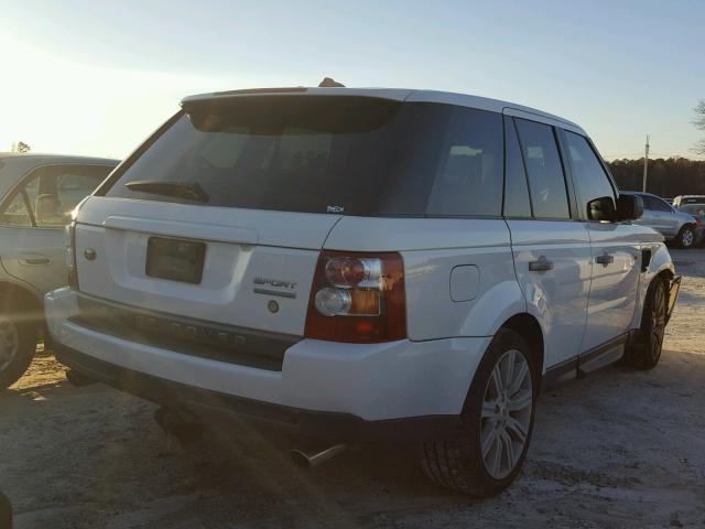 SALSH23438A151330 - 2008 LAND ROVER RANGE ROVE WHITE photo 4