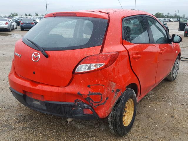 JM1DE1KY1E0174534 - 2014 MAZDA MAZDA2 SPO RED photo 4