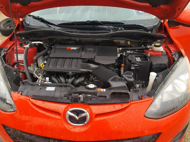 JM1DE1KY1E0174534 - 2014 MAZDA MAZDA2 SPO RED photo 7