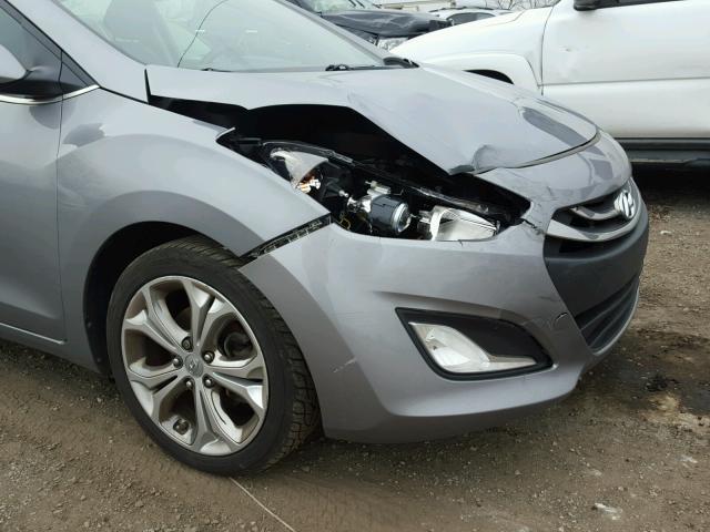 KMHD35LE9DU132388 - 2013 HYUNDAI ELANTRA GT GRAY photo 9