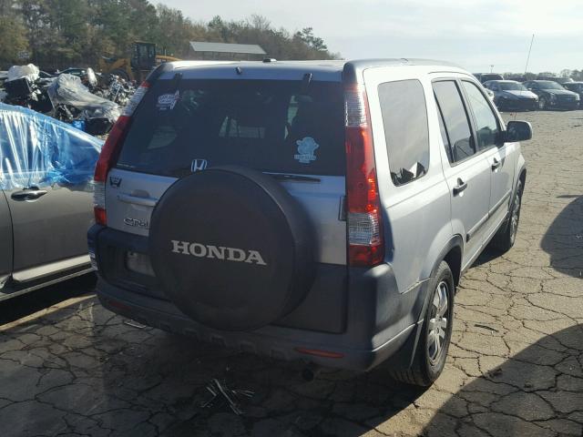 SHSRD78885U305262 - 2005 HONDA CR-V EX SILVER photo 4