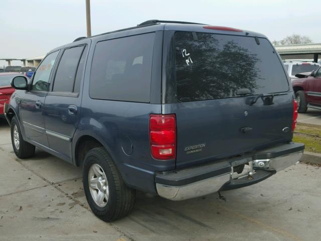 1FMRU1763WLC07450 - 1998 FORD EXPEDITION BLUE photo 3