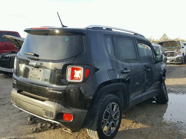 ZACCJBDT2FPB49927 - 2015 JEEP RENEGADE L BLACK photo 4